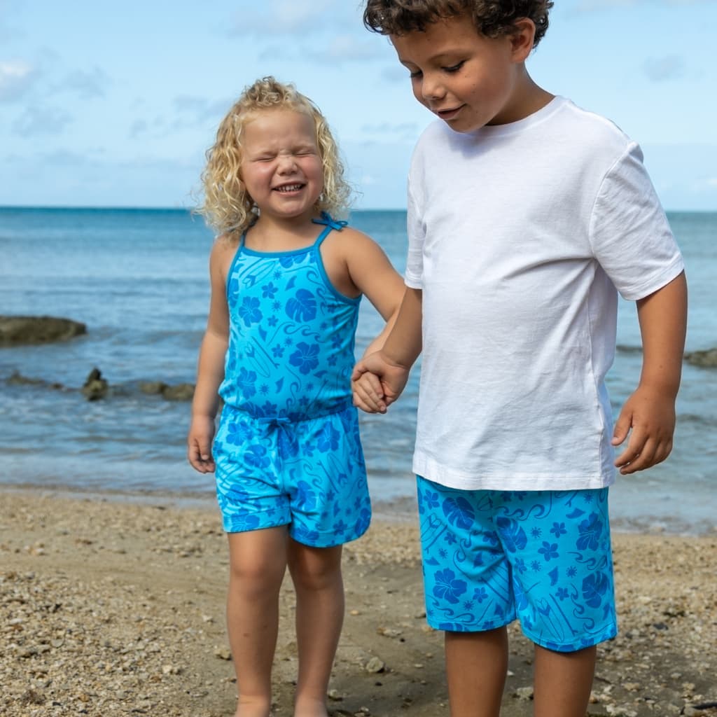 Summertime Swell Girls Shortie Bamboo Romper