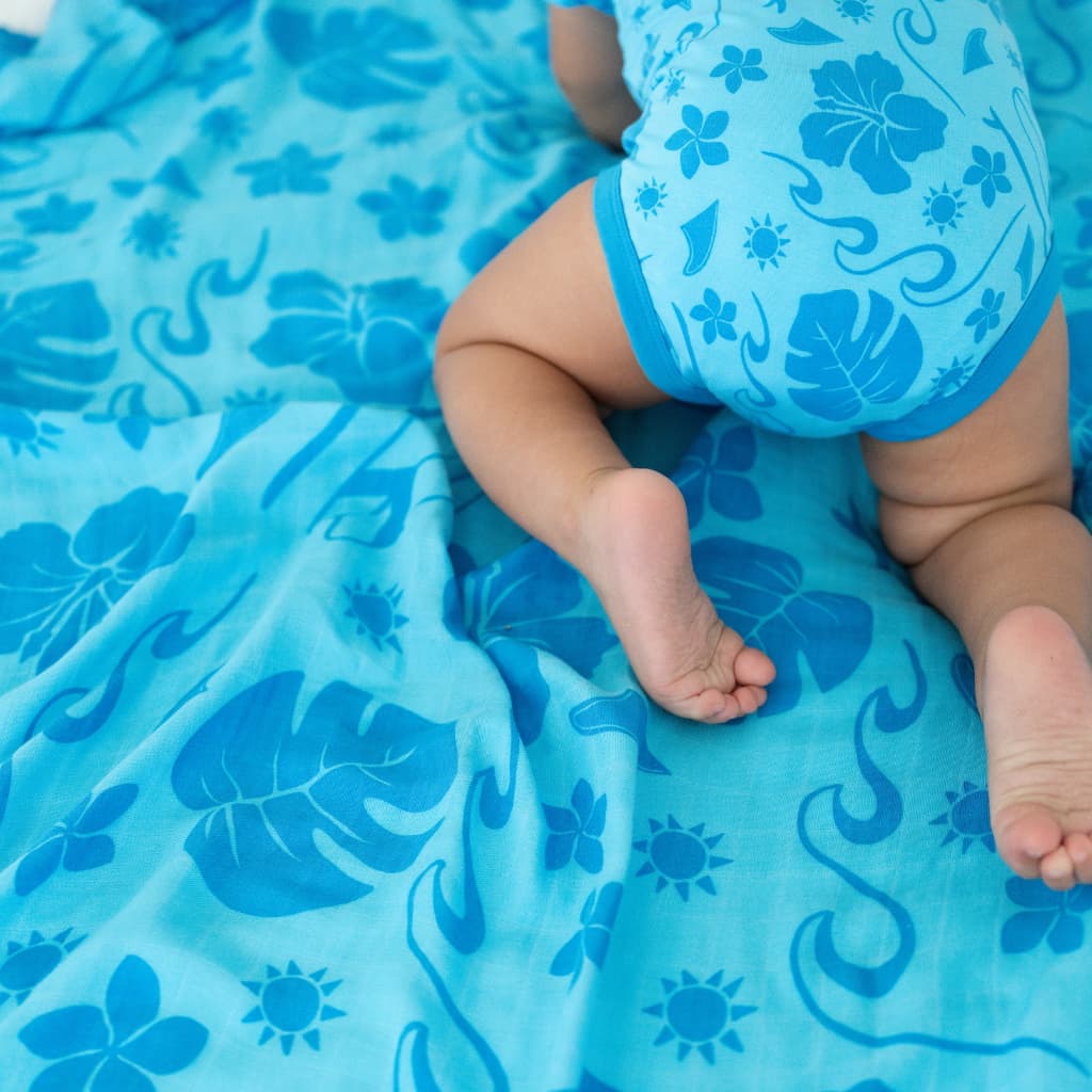 Summertime Swell Muslin Swaddle Blanket