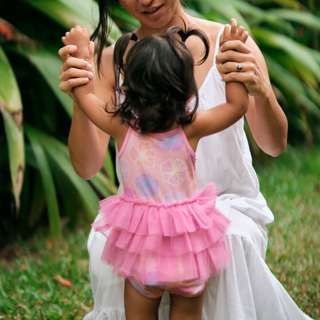 Seaflower Spaghetti Strap Tutu Onesie