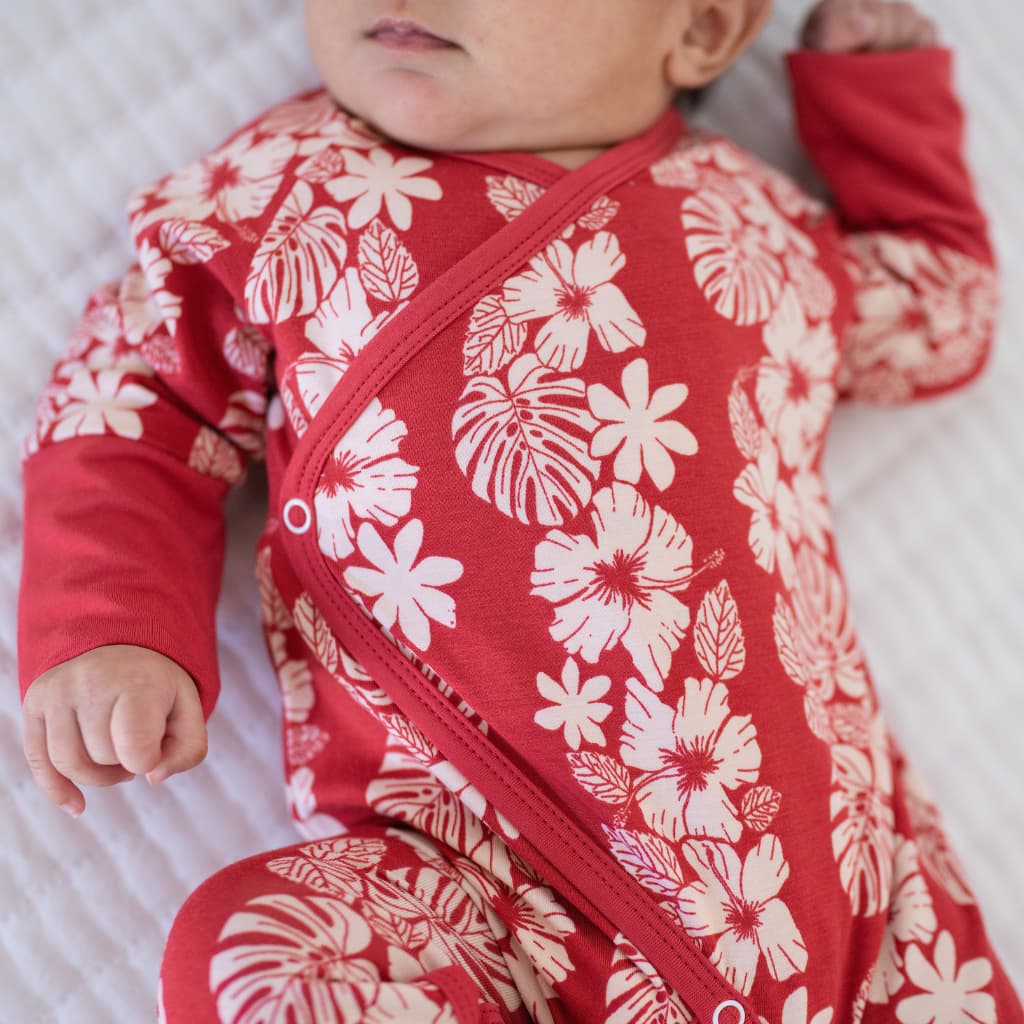Vintage Aloha Bamboo Newborn Coverall