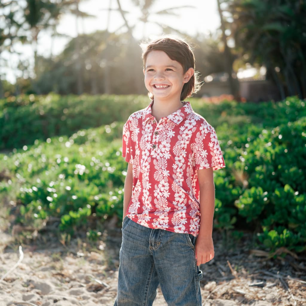 Vintage Aloha Bamboo Polo Shirt