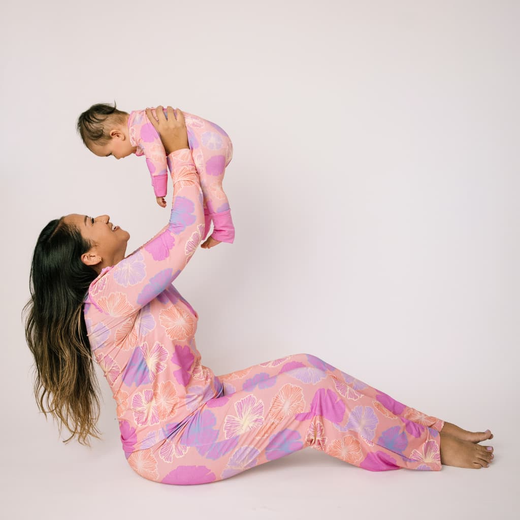 Seaflower Women's Long Bamboo Pajamas