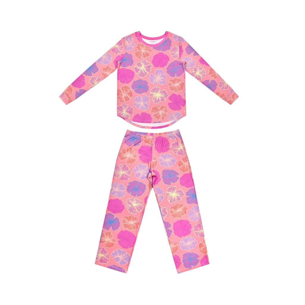 Seaflower Women's Long Bamboo Pajamas