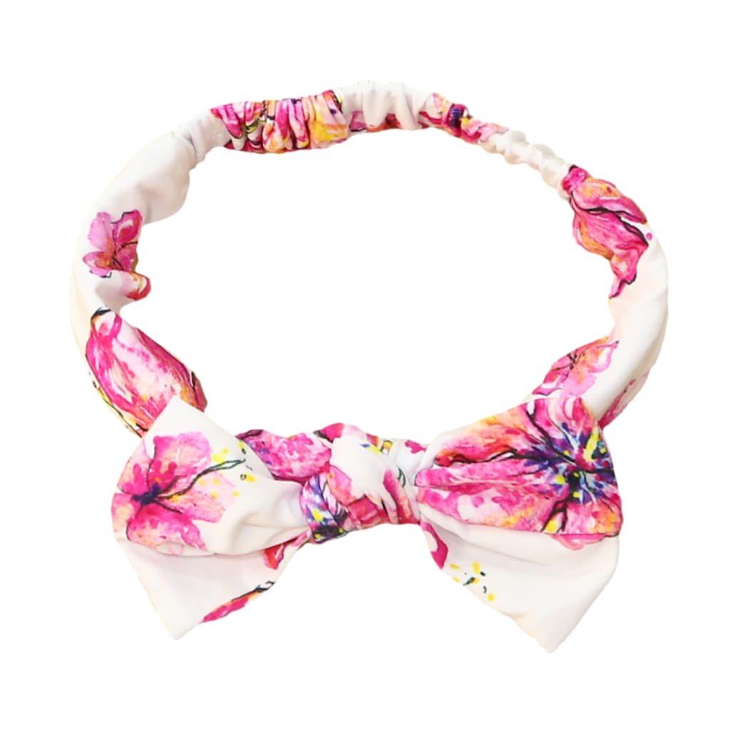 Hibiscus Kiss Bamboo Bow Headband