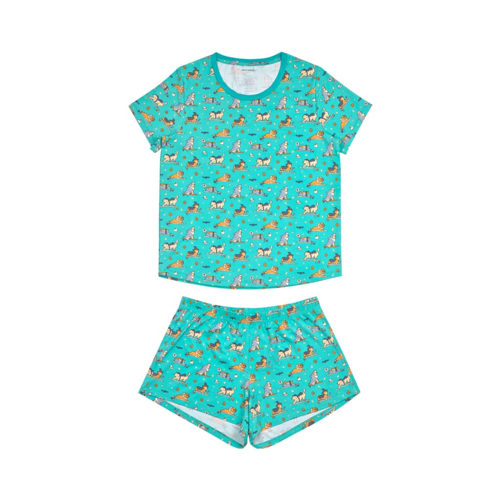 HOWL-oween Women's Short Bamboo Pajamas