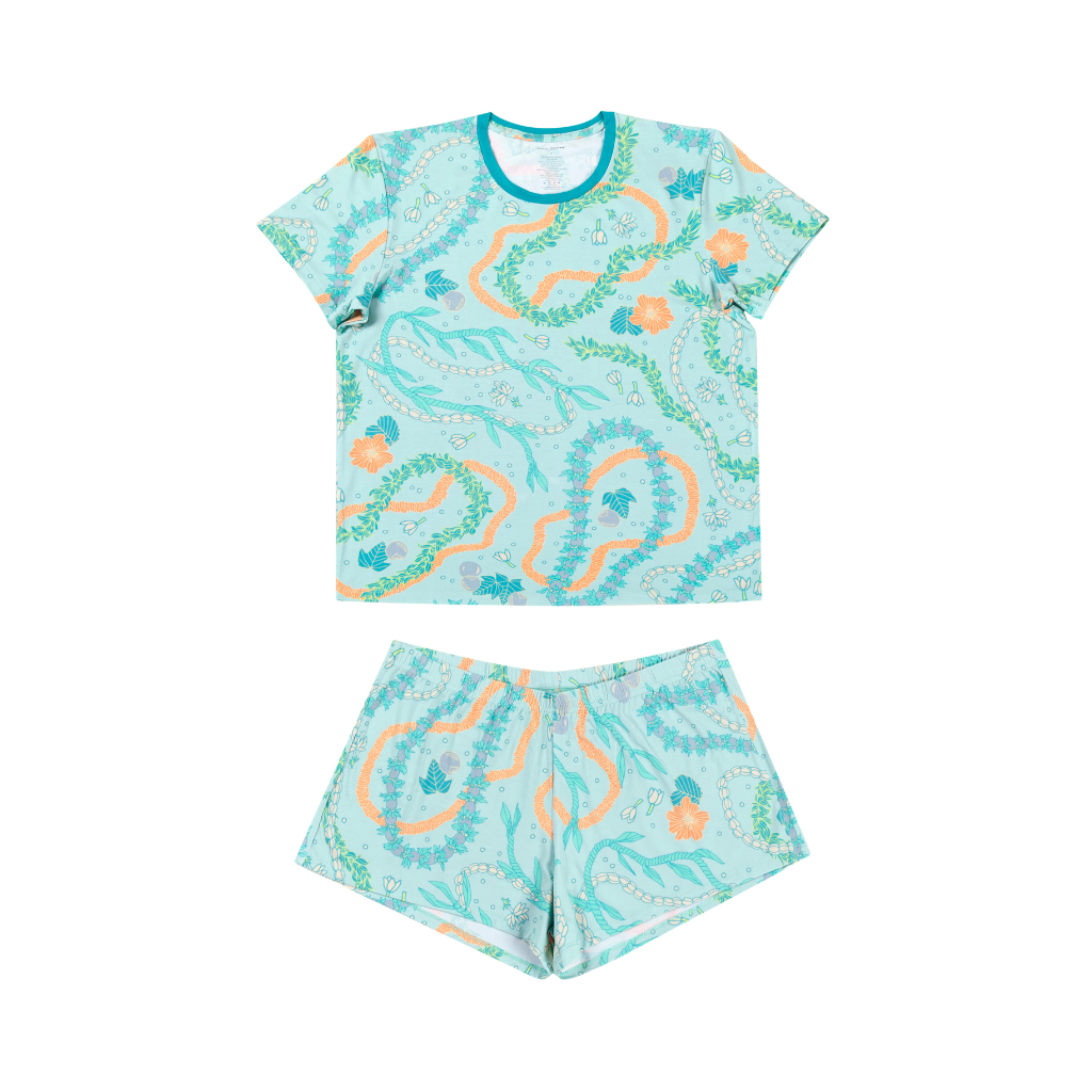 Lei Stand Women's Short Bamboo Pajamas