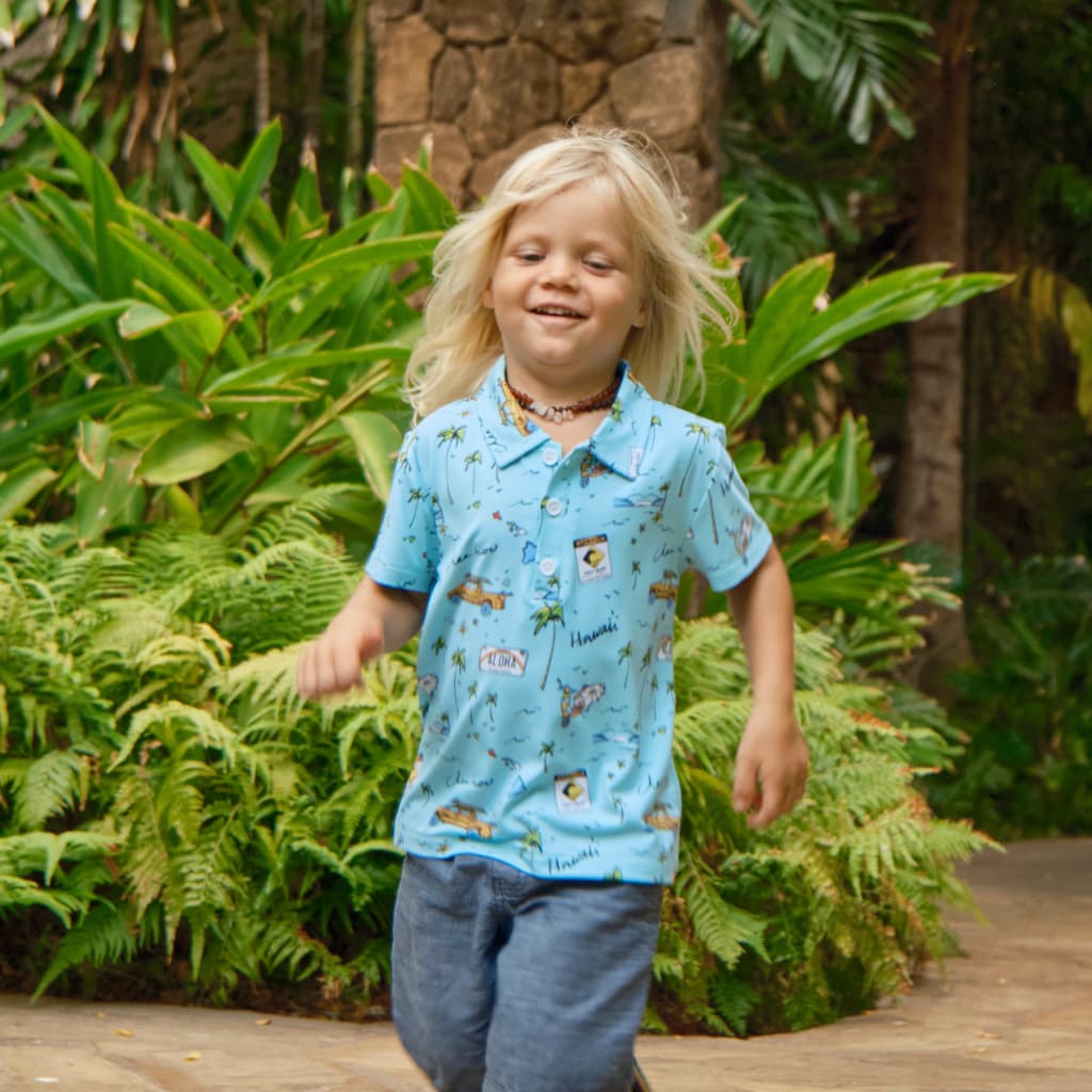 We Go Holoholo Bamboo Polo Shirt
