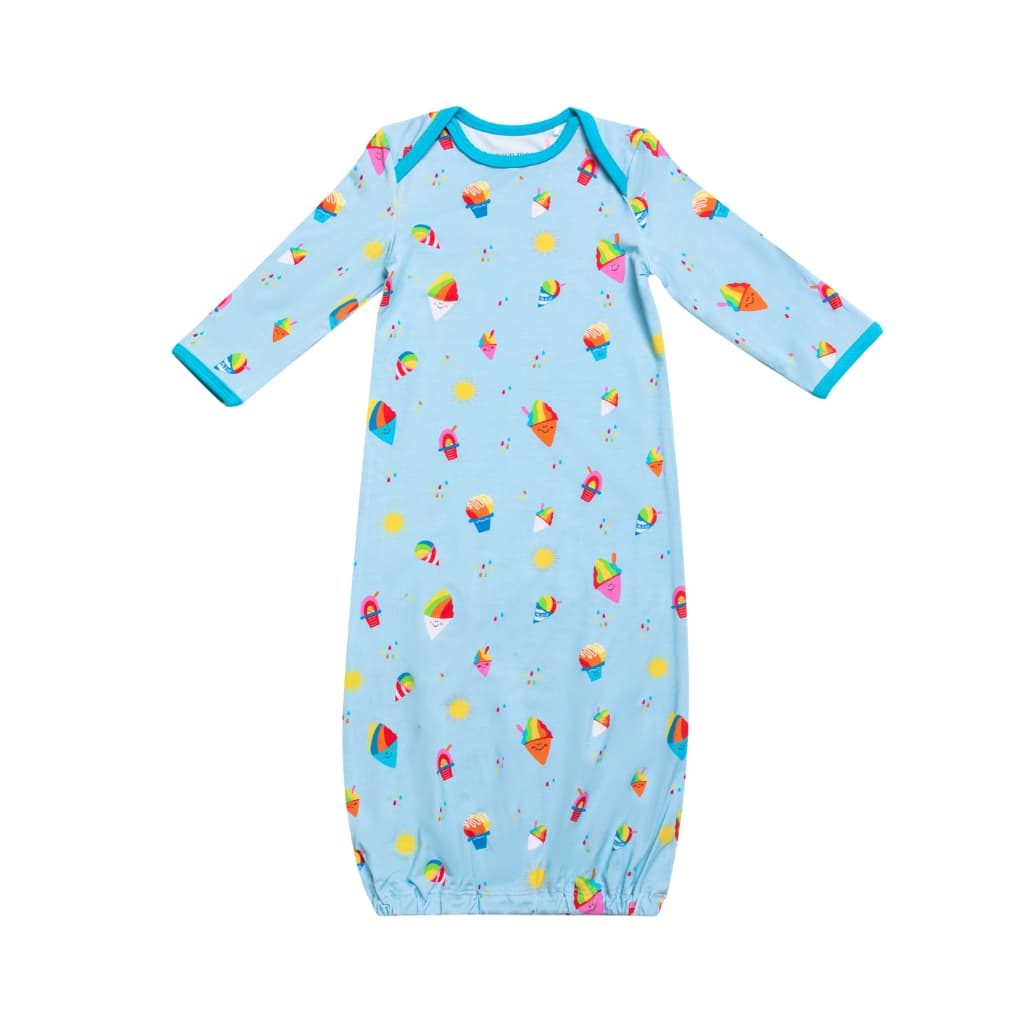 Rainbow Shave Ice Layette Gown