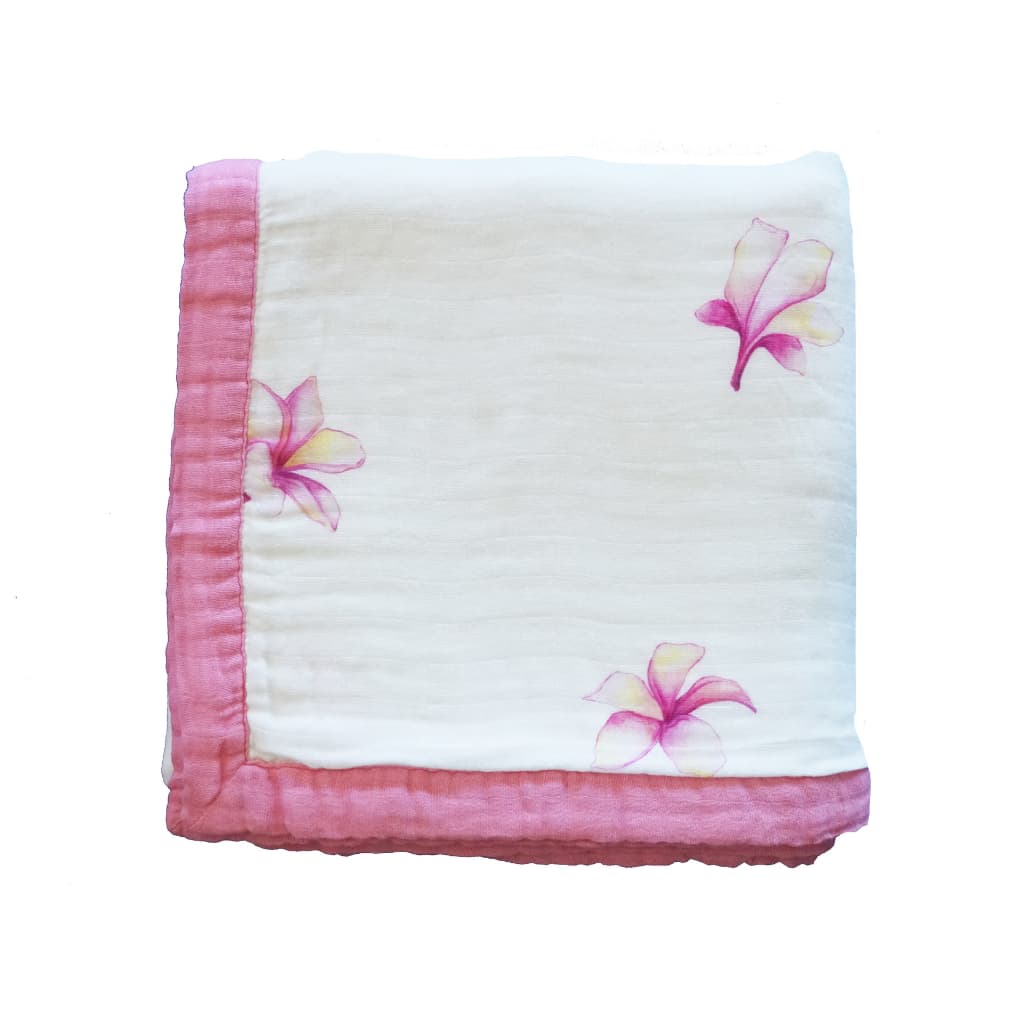 Plumeria Baby Quilt