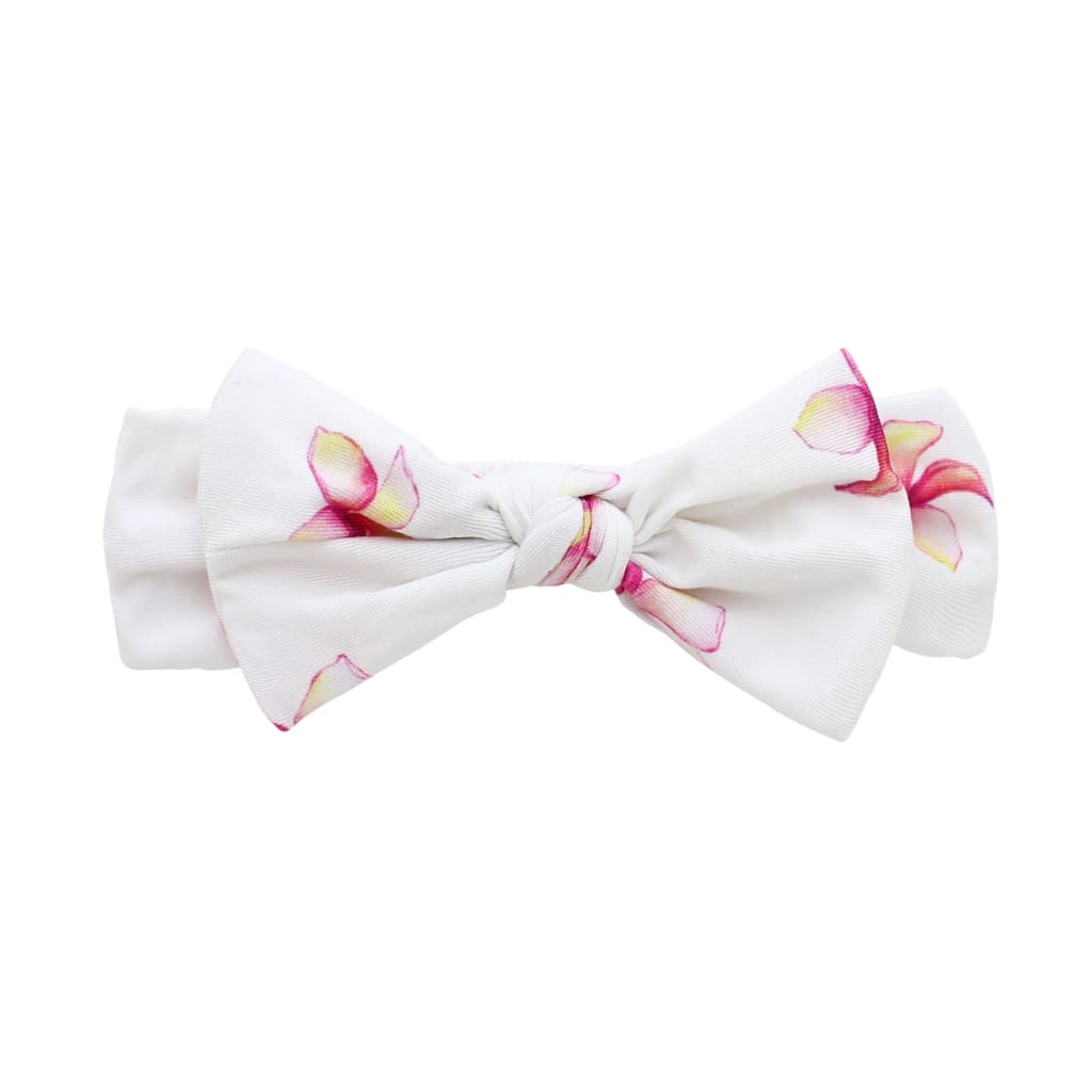 Plumeria Bow Headband