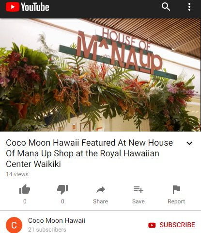 Coco Moon Hawaii featured at House Of Mana Up