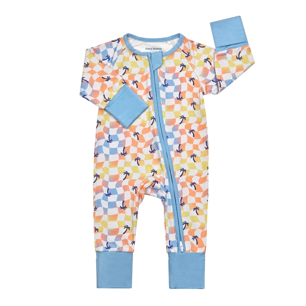 Sunset Checker Bamboo Coverall