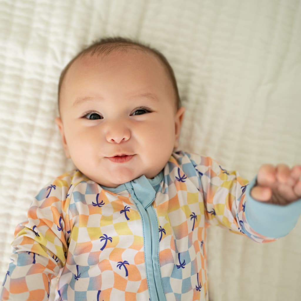 Sunset Checker Bamboo Coverall