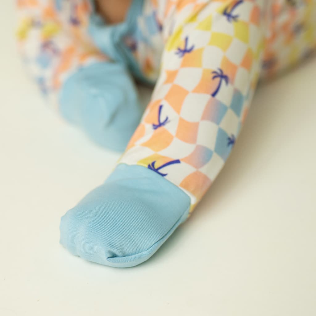 Sunset Checker Bamboo Coverall