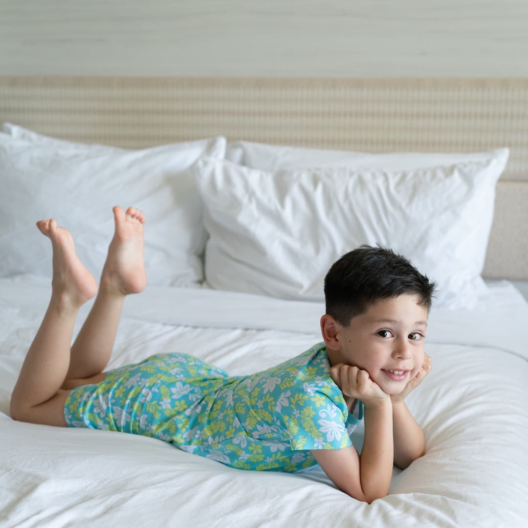 Naupaka Coast Short Bamboo Pajamas