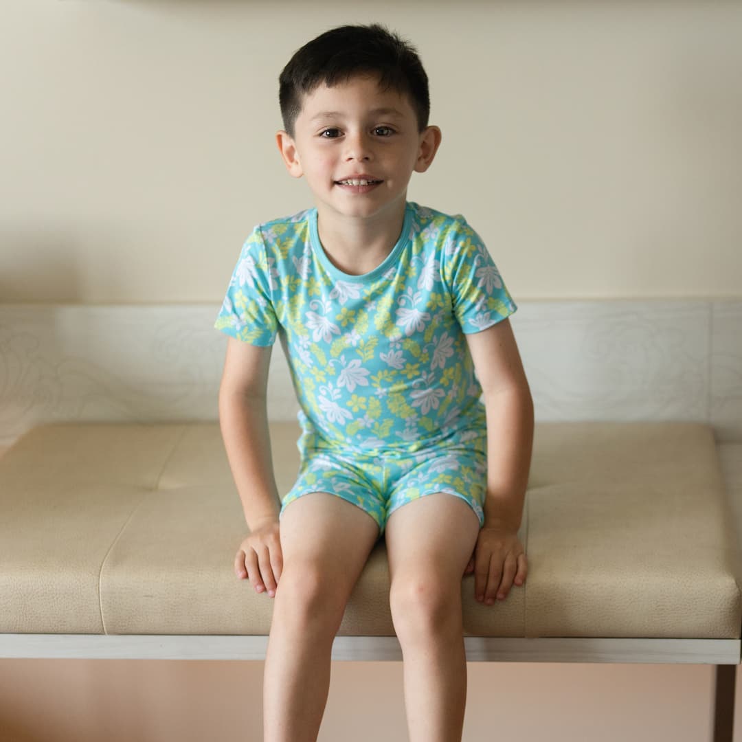 Naupaka Coast Short Bamboo Pajamas
