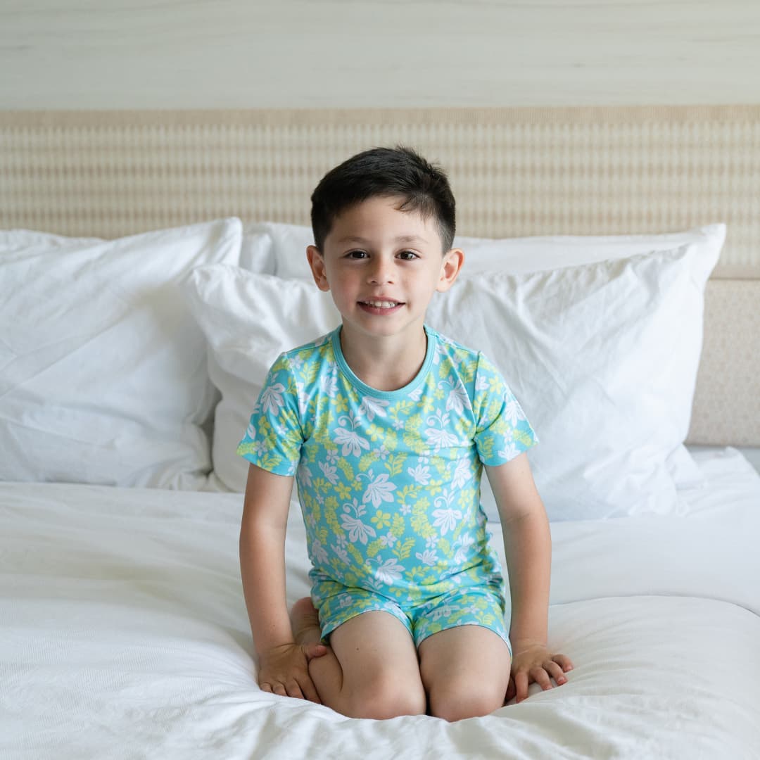 Naupaka Coast Short Bamboo Pajamas