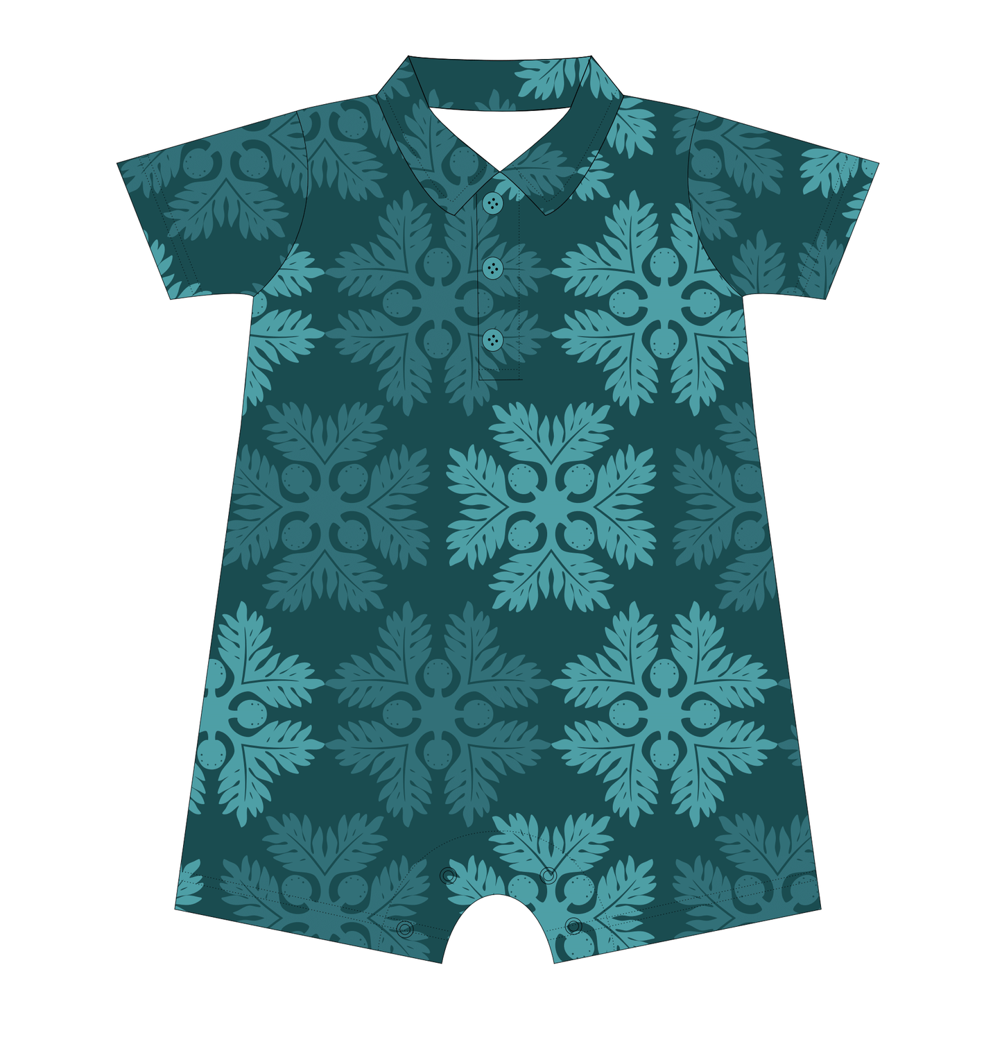 ʻUlu Grove Shortie Bamboo Romper