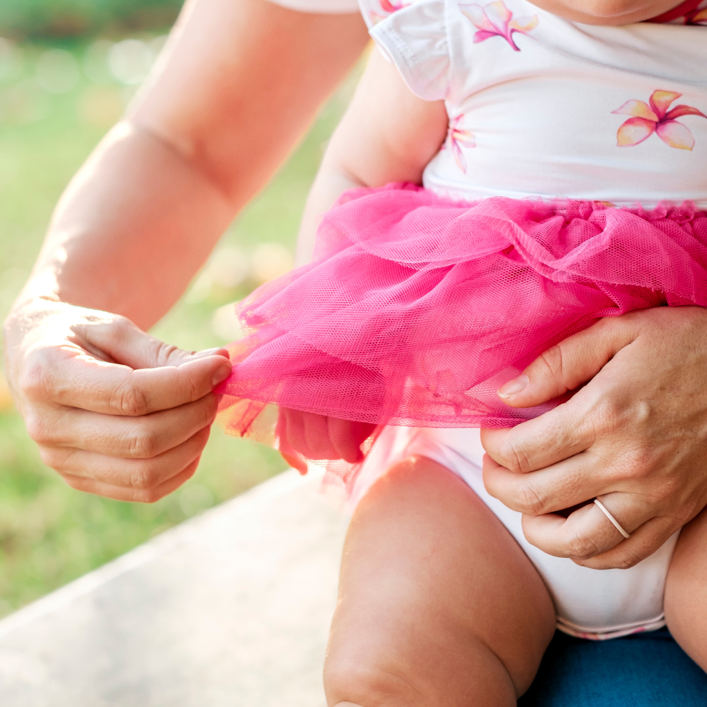 Plumeria Flutter Sleeve Tutu Onesie