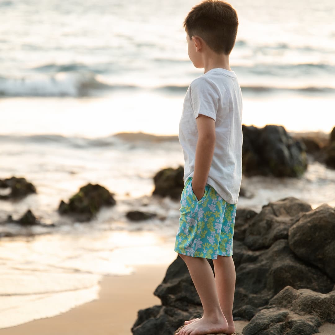 Naupaka Coast Bamboo Boy Shorts