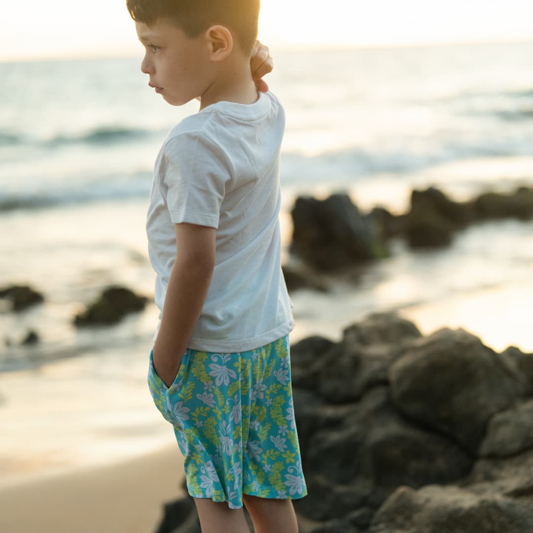 Naupaka Coast Bamboo Boy Shorts