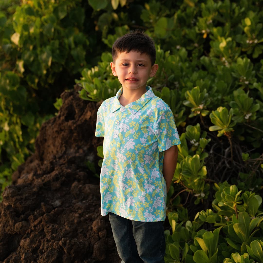Naupaka Coast Bamboo Polo Shirt