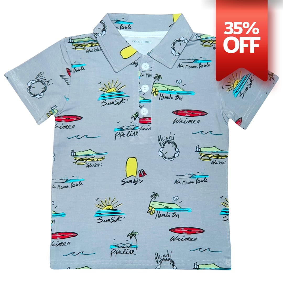 Surf Report Bamboo Polo Shirt