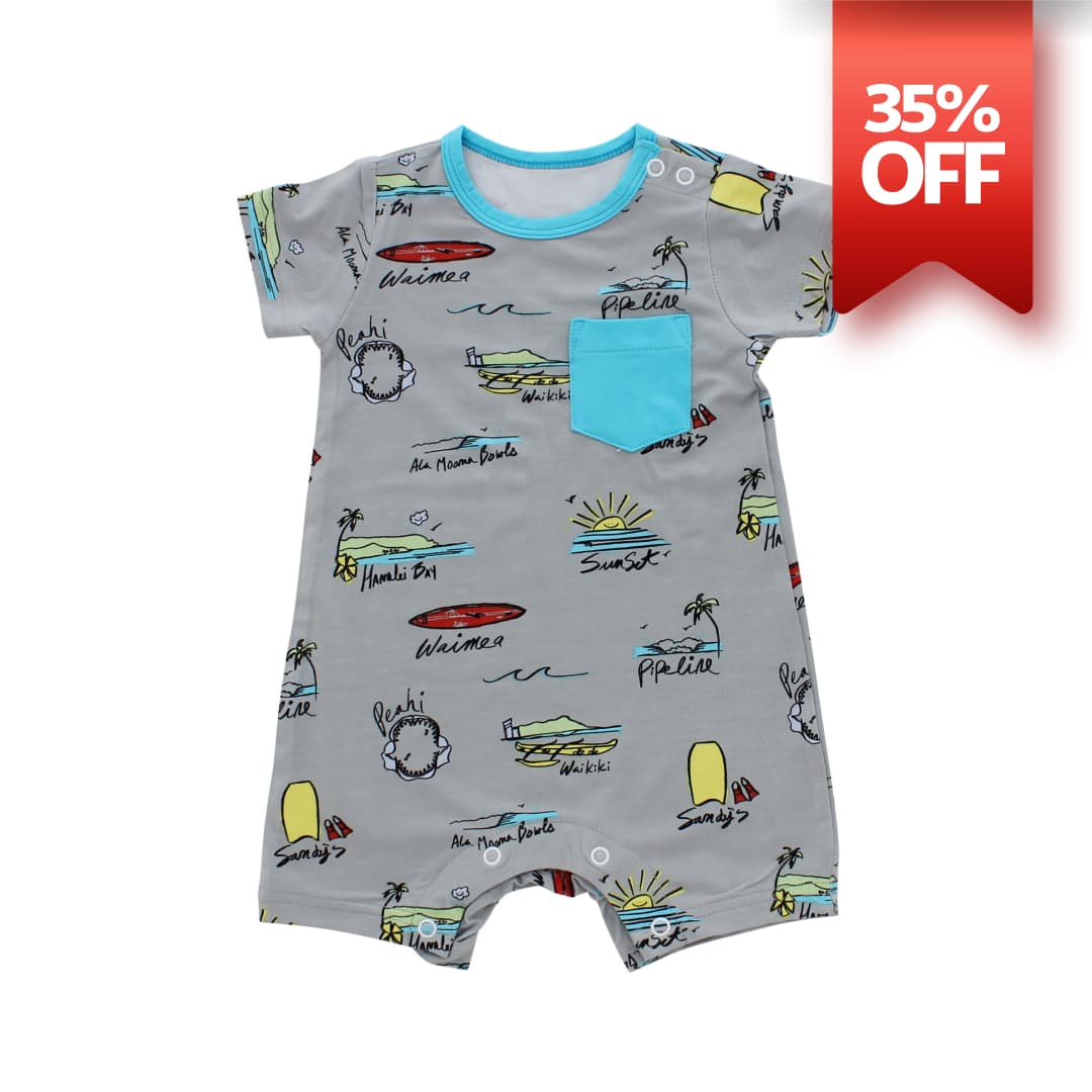 Surf Report Shortie Bamboo Romper