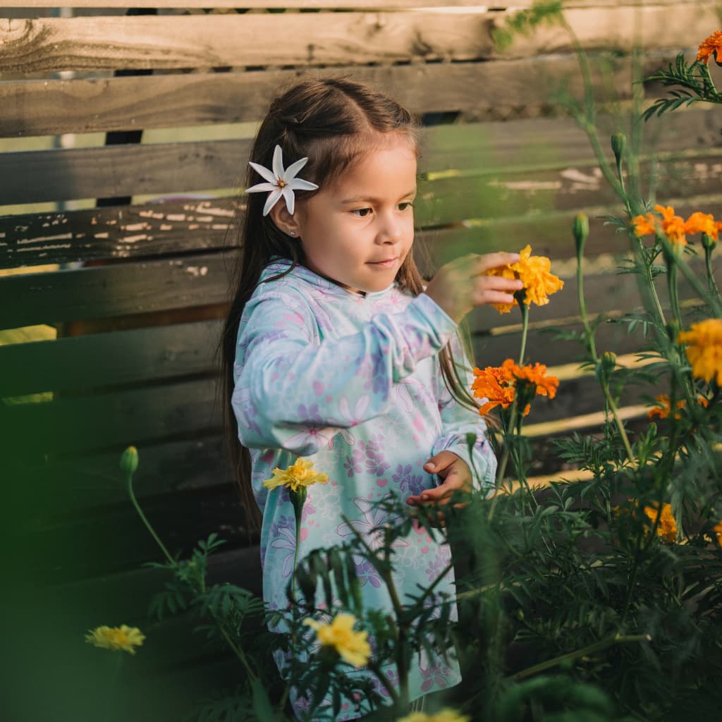 Tiare Blooms Bamboo Hoodie