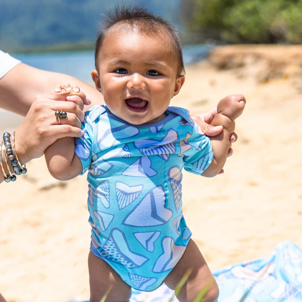 Shark Tooth Bamboo Onesie