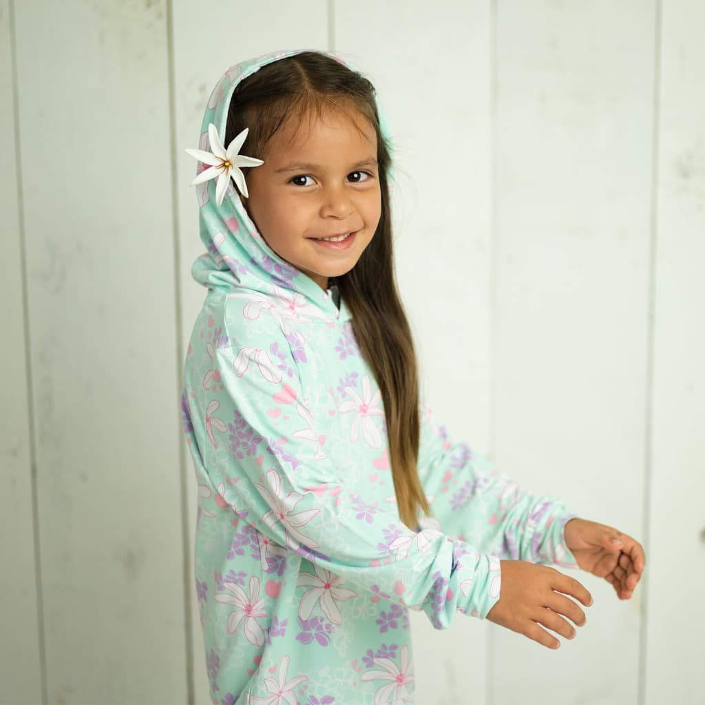 Tiare Blooms Bamboo Hoodie