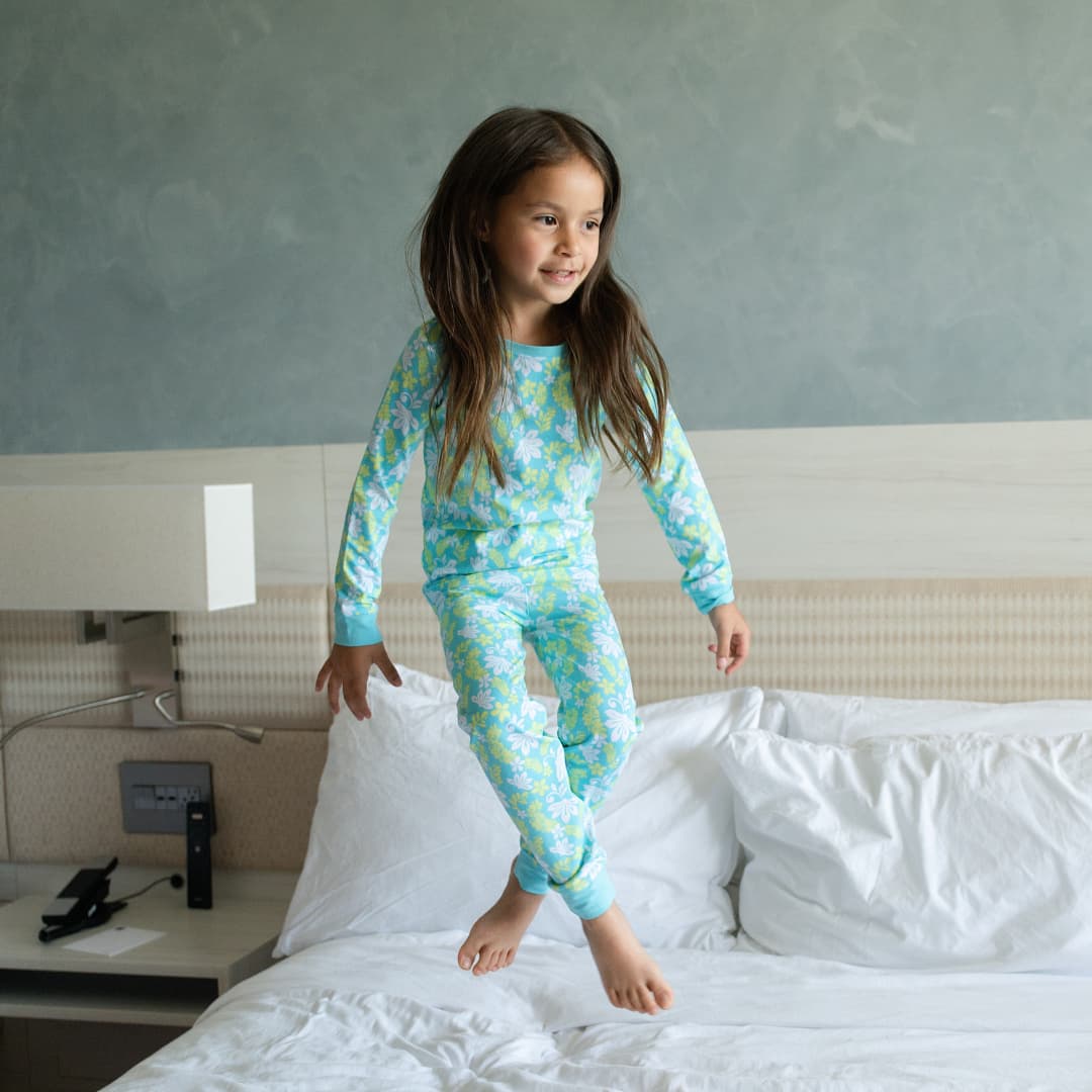 Naupaka Coast Long Bamboo Pajamas