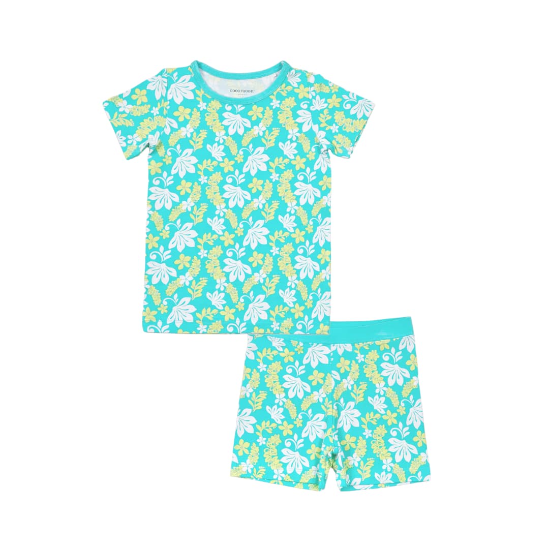 Naupaka Coast Short Bamboo Pajamas
