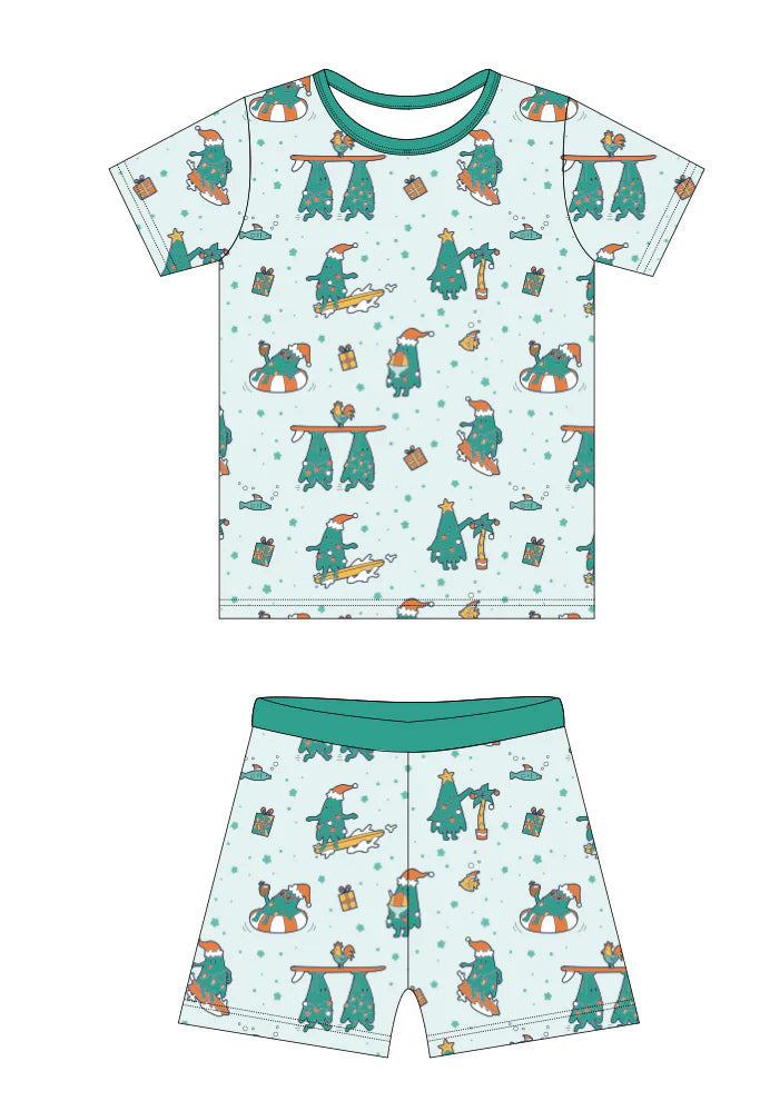 Mistle-Toes On The Nose Short Bamboo Pajamas