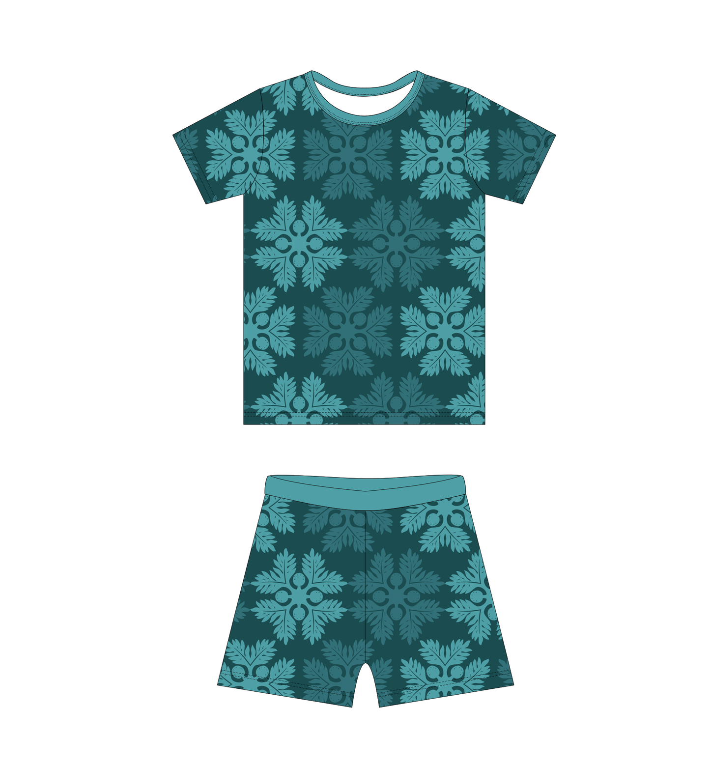 ʻUlu Grove Short Bamboo Pajamas