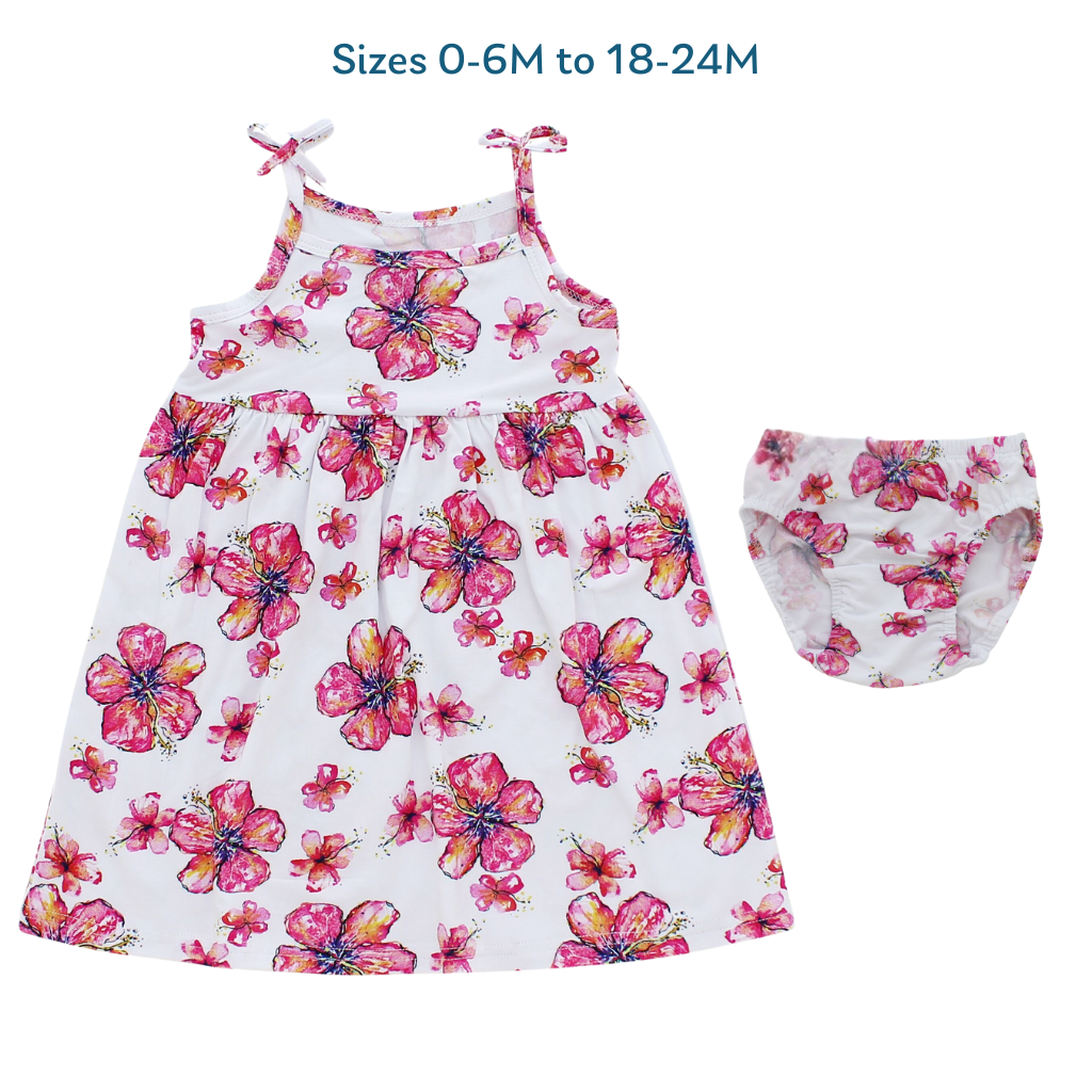 Hibiscus Kiss Bamboo Dress