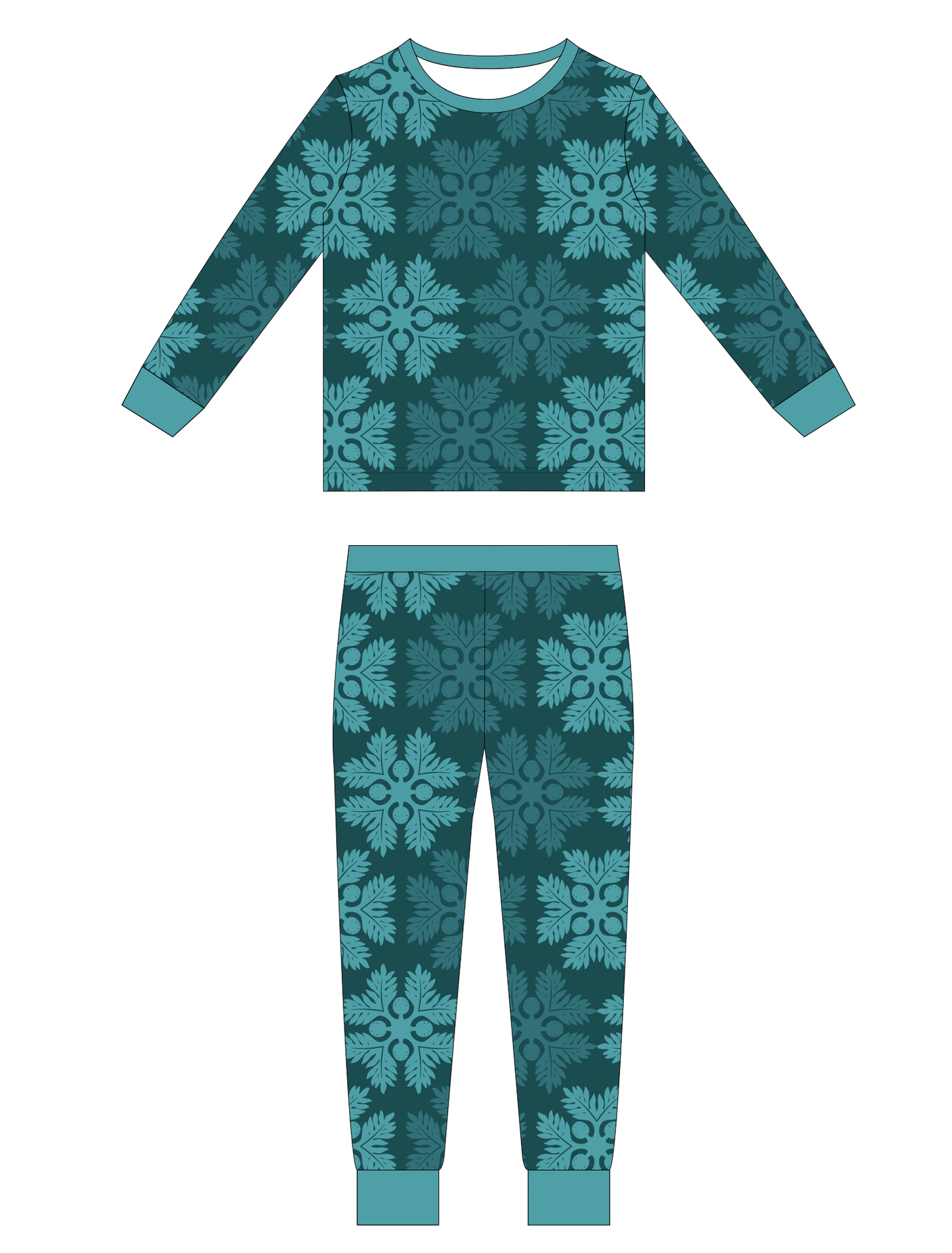 ʻUlu Grove Long Bamboo Pajamas