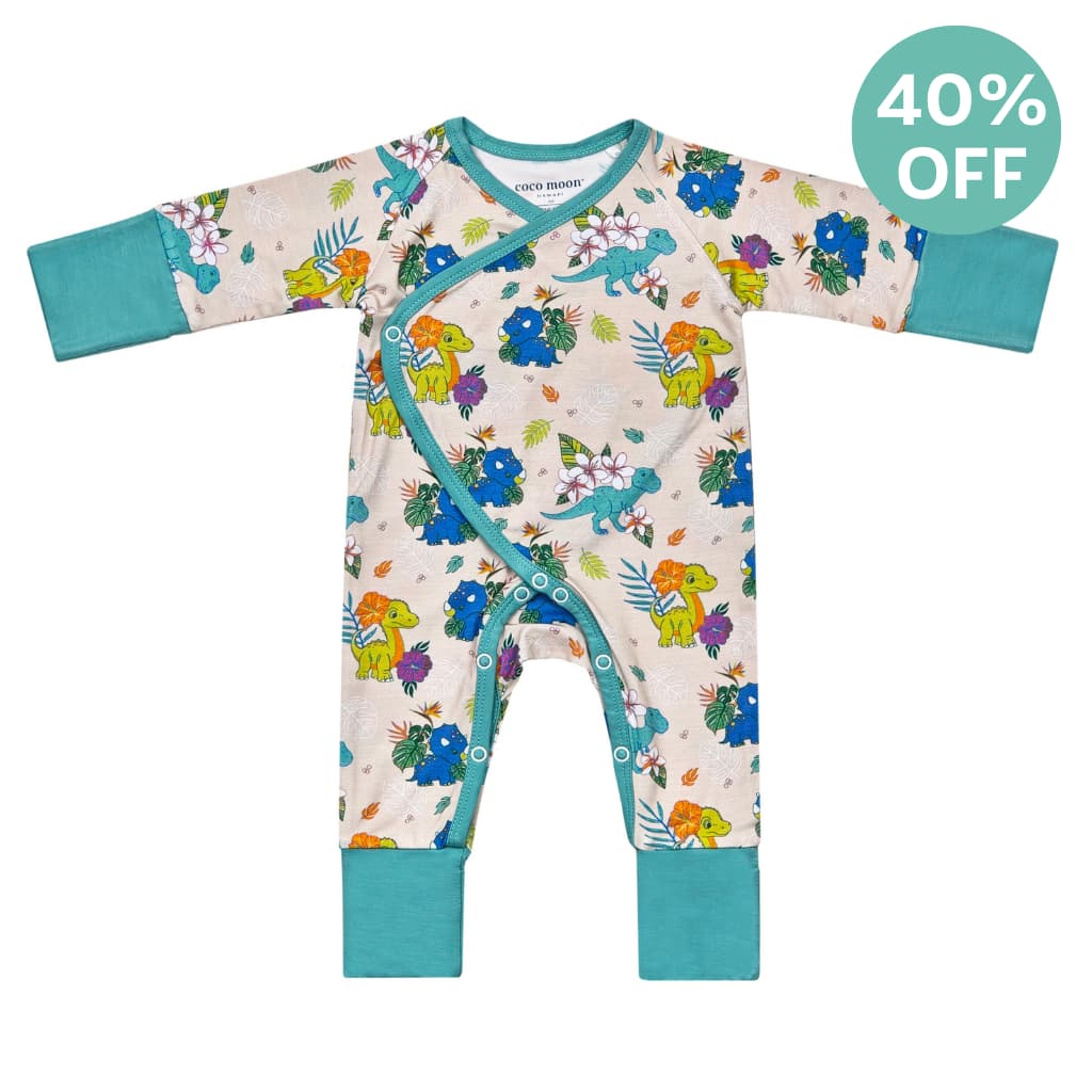 Aloha Before Time Bamboo Newborn Coverall