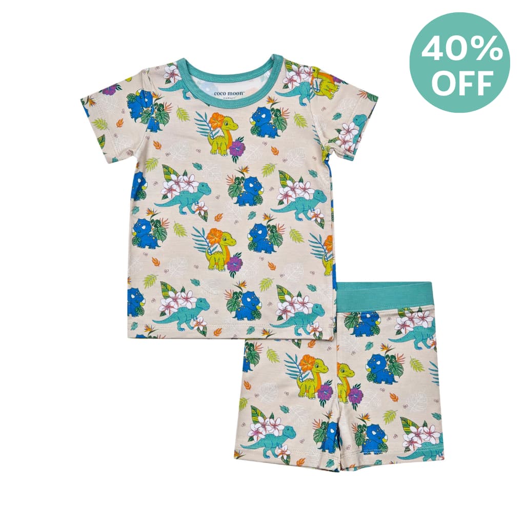 Aloha Before Time Short Bamboo Pajamas