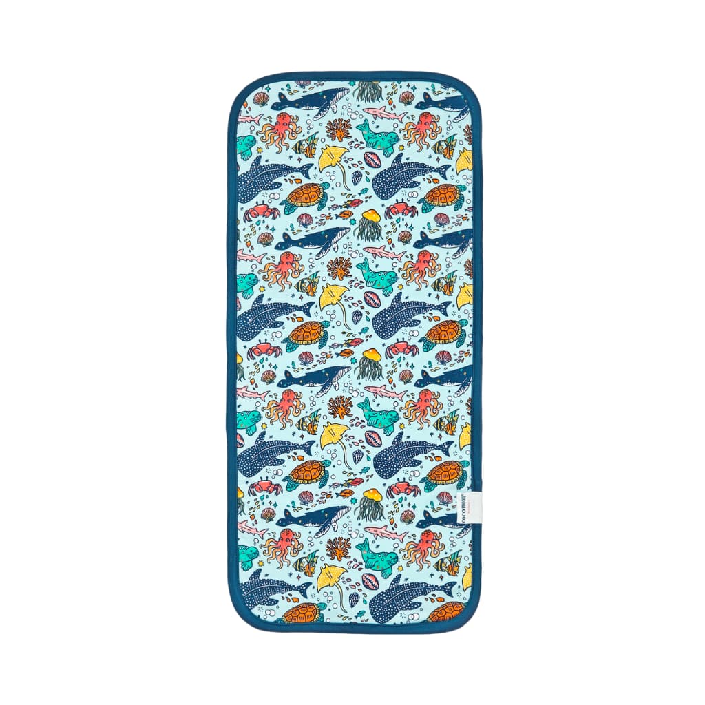 Big Blue World Burp Cloth
