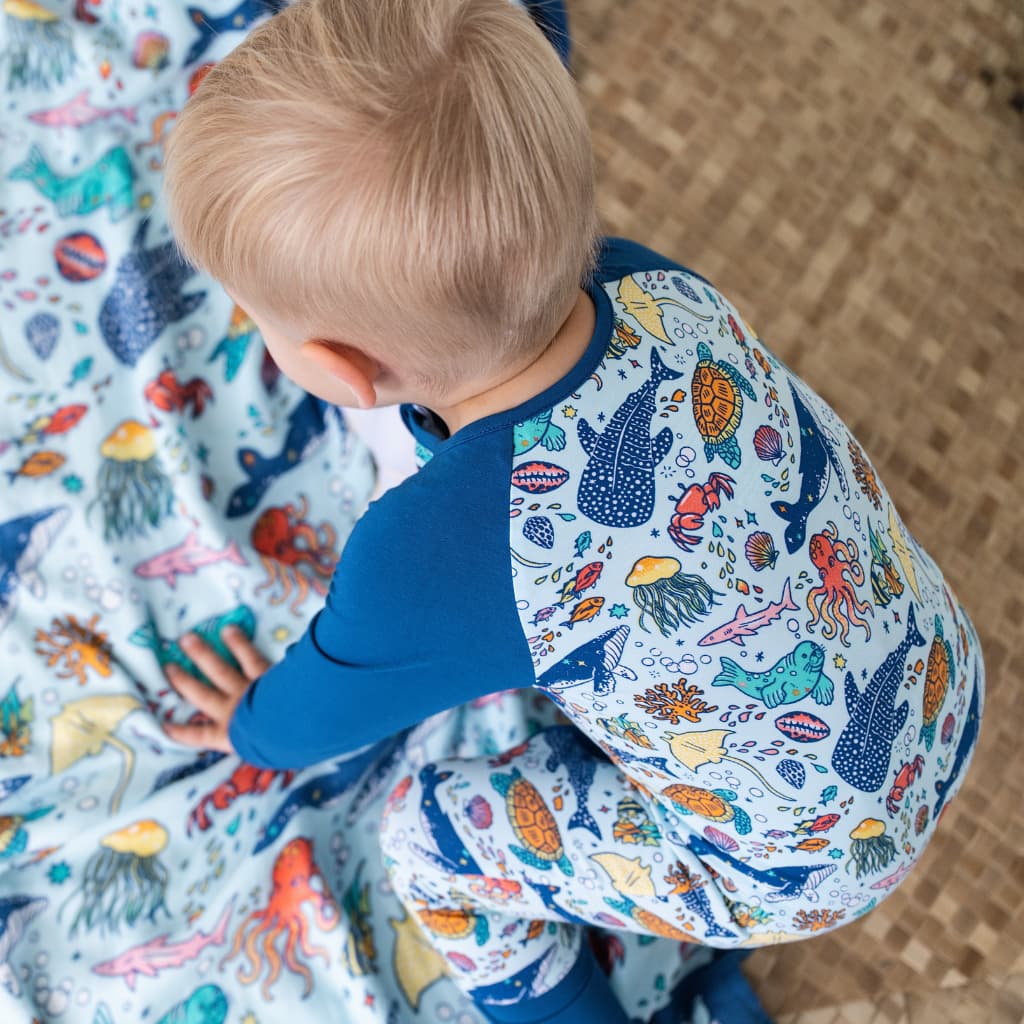 Big Blue World Bamboo Coverall