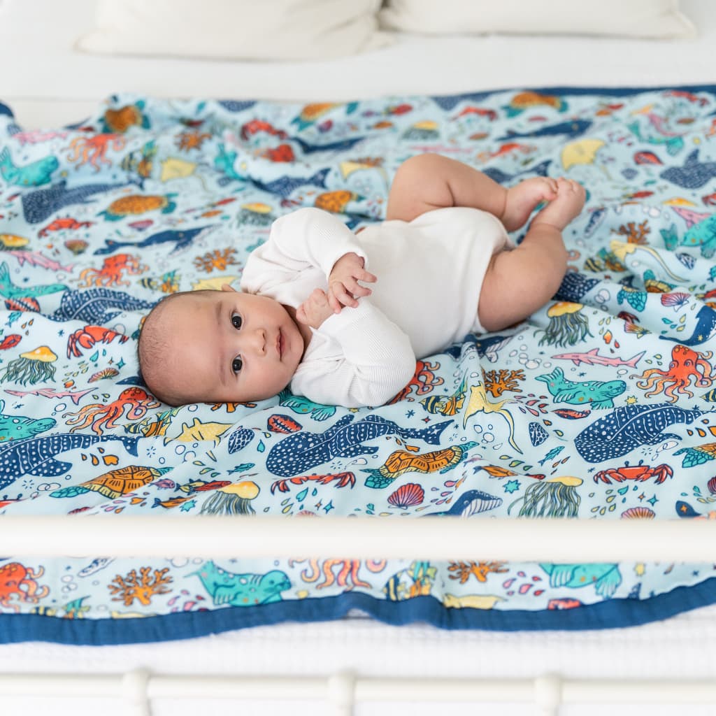 Big Blue World Baby Quilt