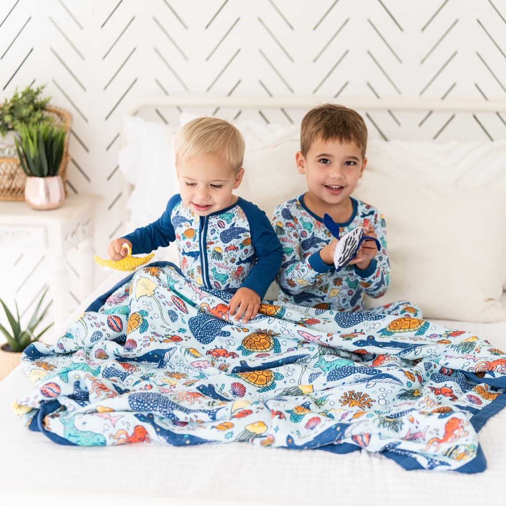 Big Blue World Baby Quilt