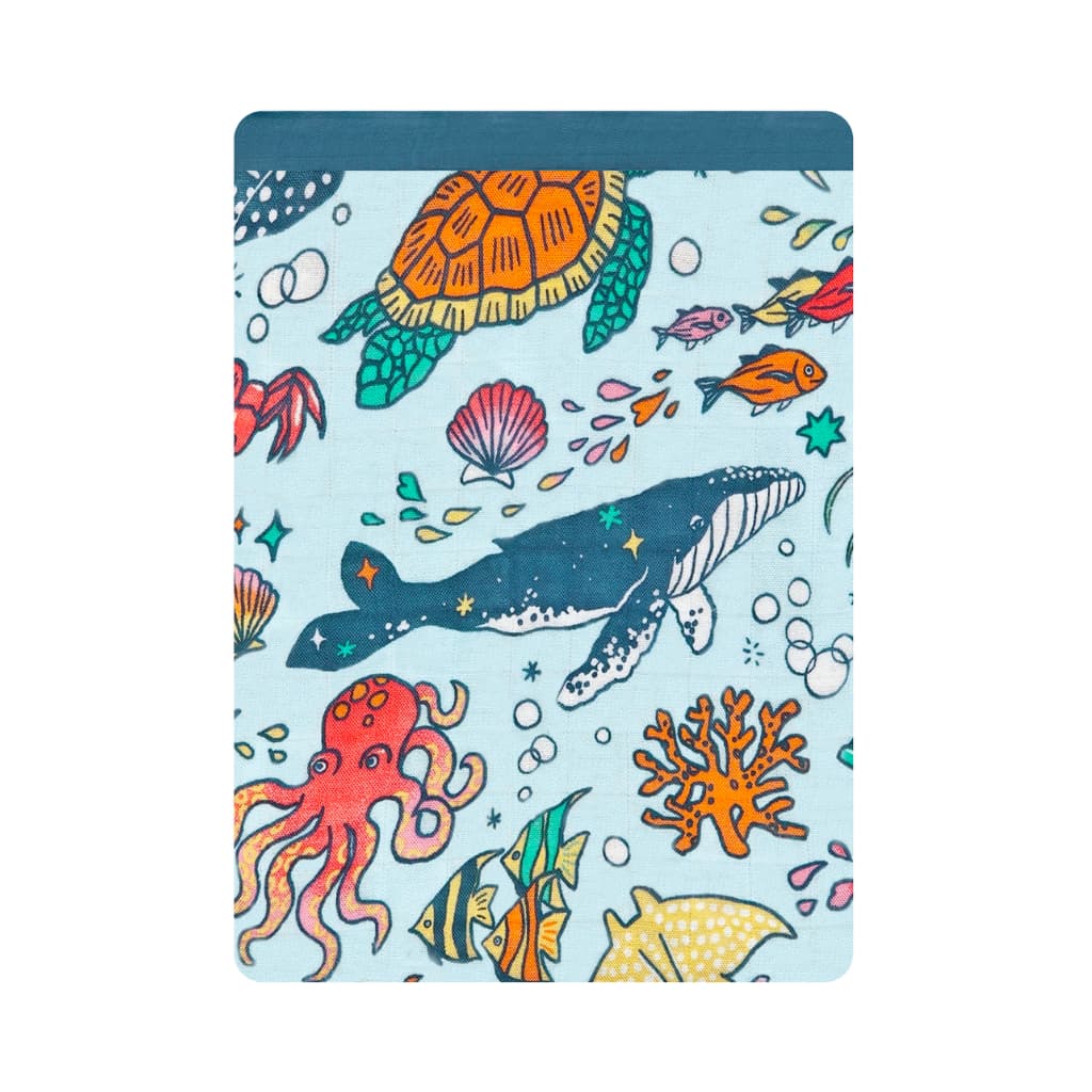 Big Blue World Throw Blanket