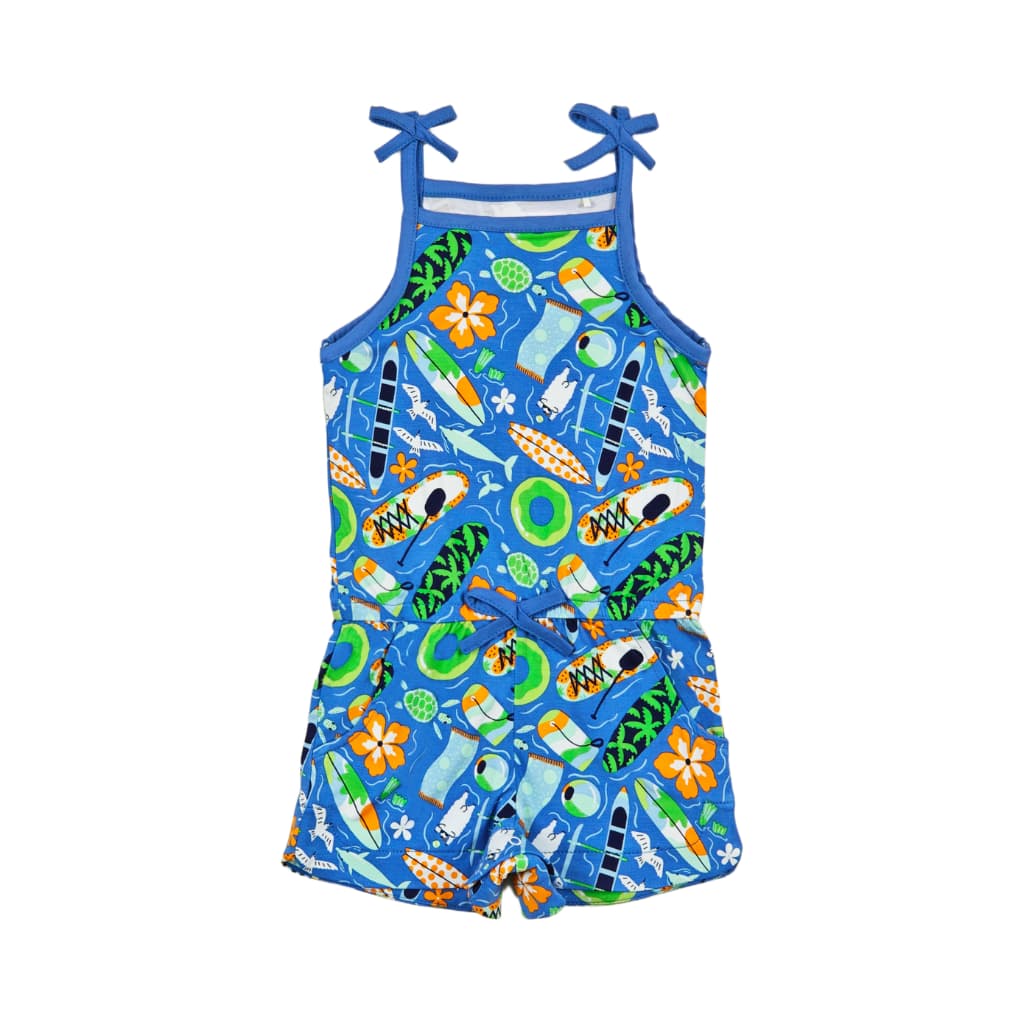 Beach Day Girls Shortie Bamboo Romper