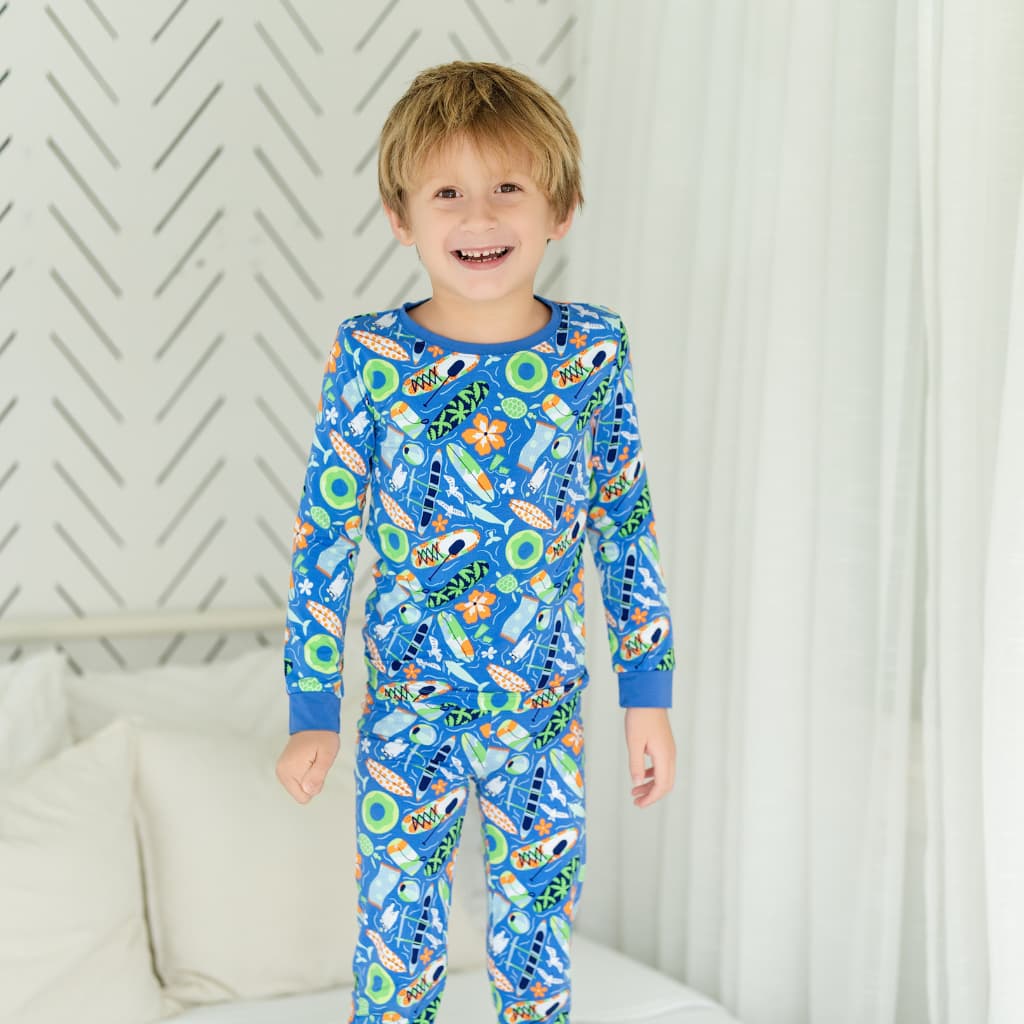 Beach Day Long Bamboo Pajamas