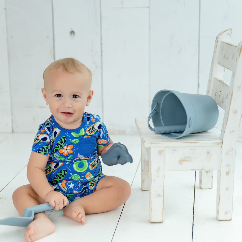 Beach Day Shortie Bamboo Romper
