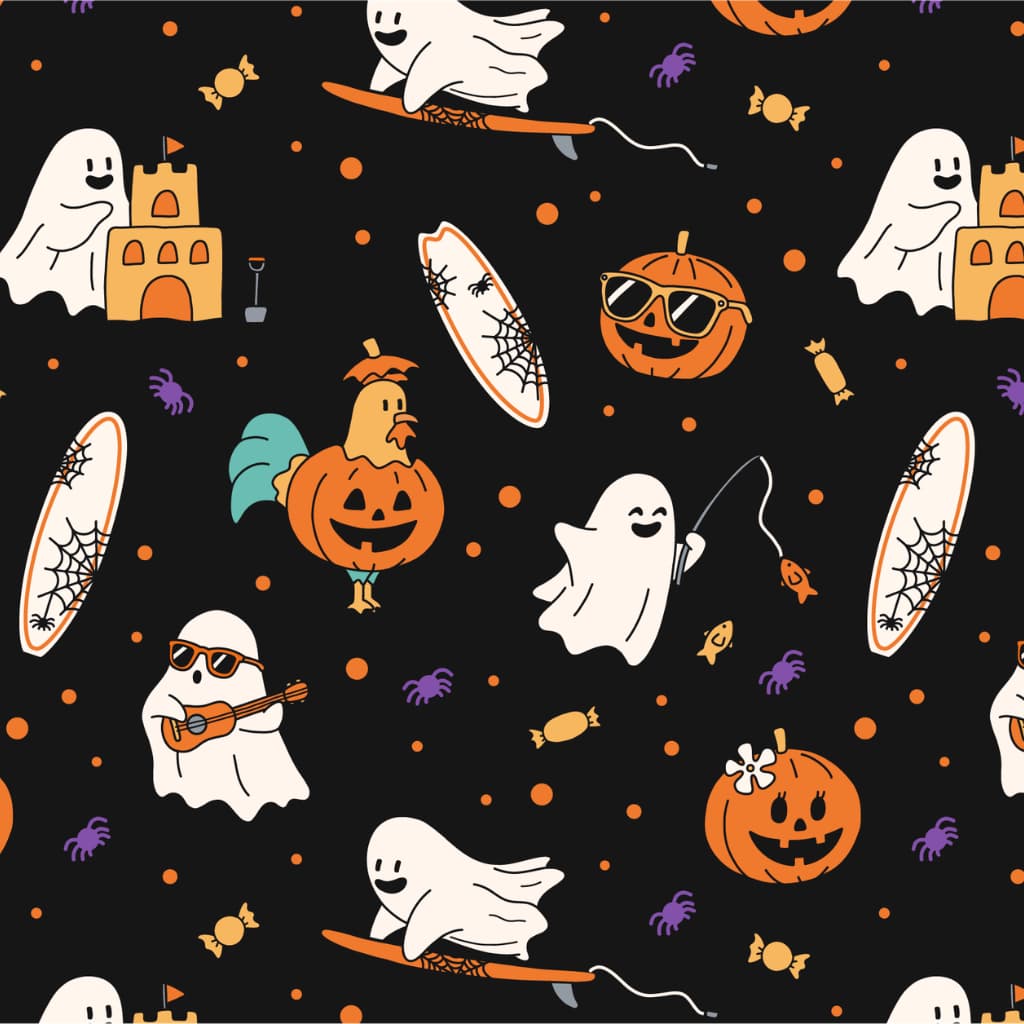 Beachside Boo Bash Bamboo Pet Bandana