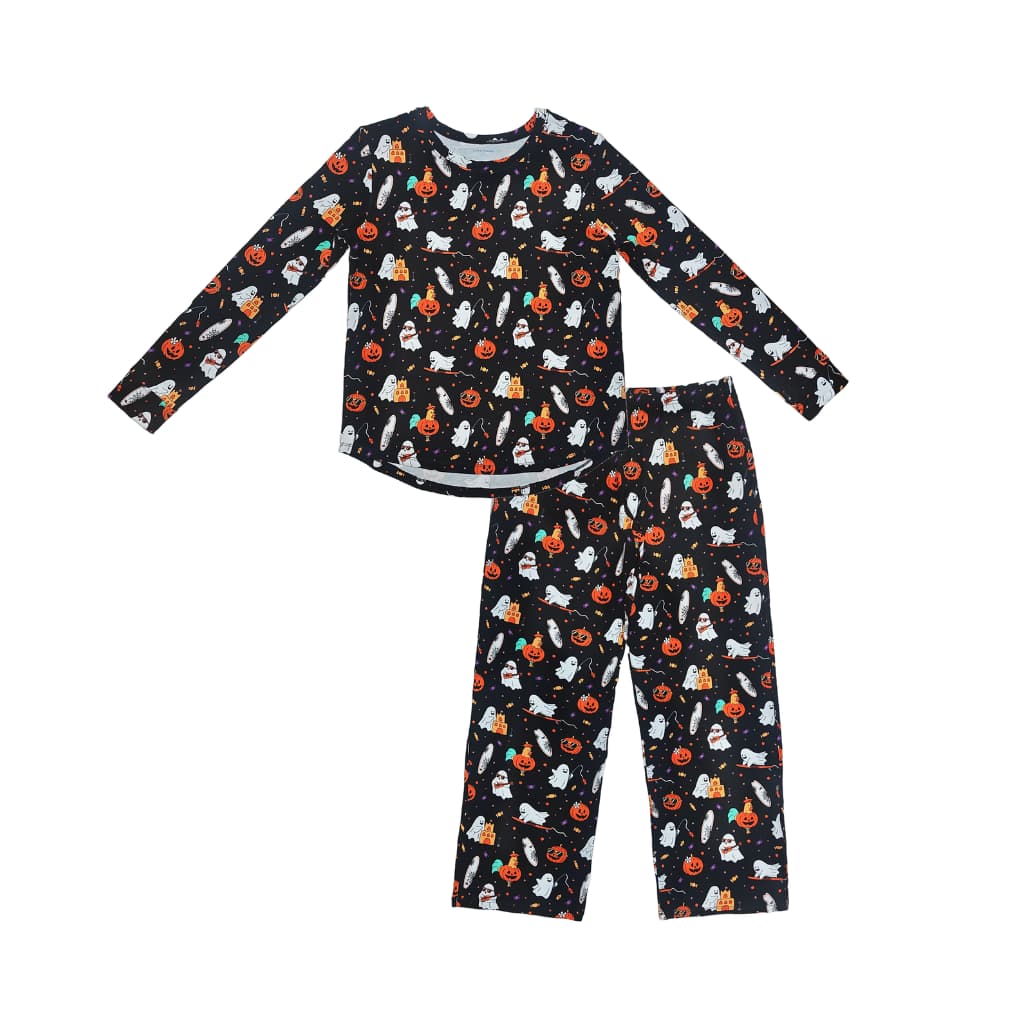 Beachside Boo Bash Women's Long Bamboo Pajamas