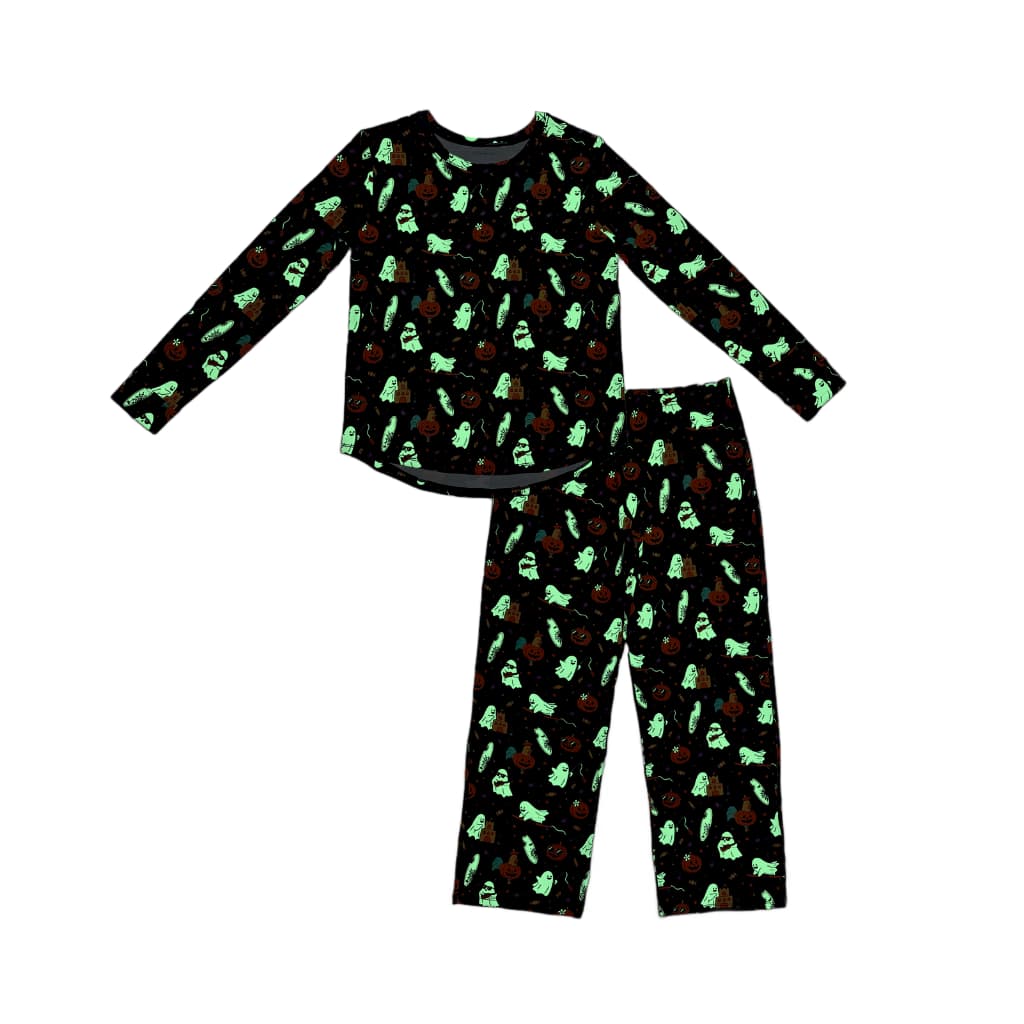 Beachside Boo Bash Women's Long Bamboo Pajamas
